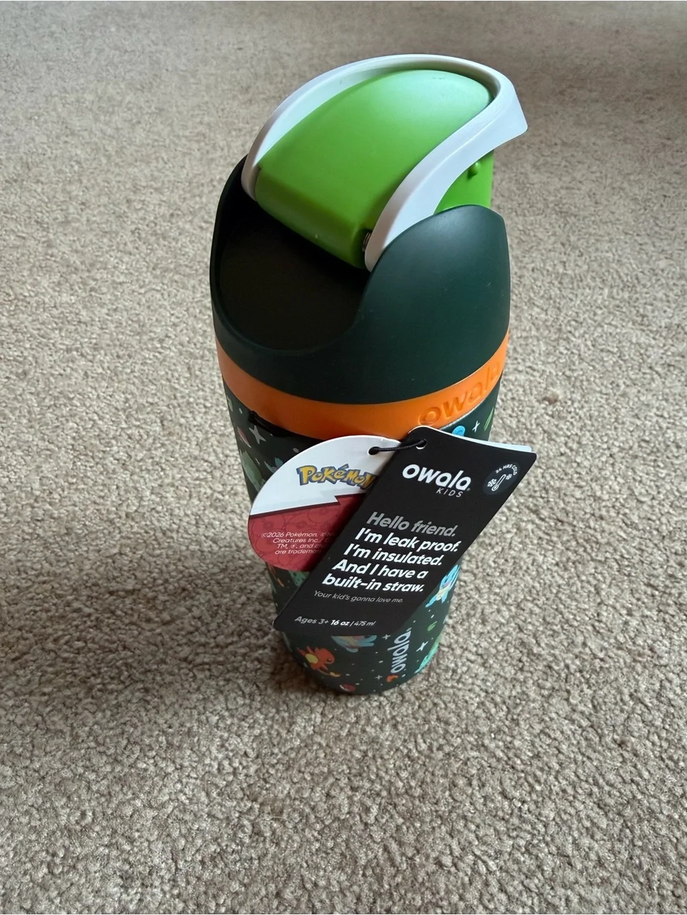 Owala Insulated Pokémon Kanto Region Starters Water Bottle